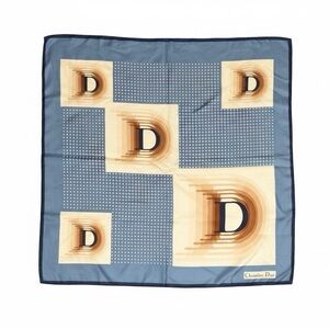 Dior Blue and Cream Scarf